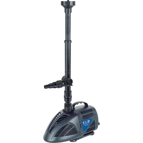 T.I.P. Pompe de bassin TIP - pour bassin de 5 000 l, 2 000 l/h, avec 3 jeux deau, WPS 2000 R, 30422