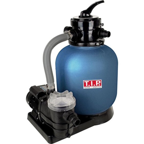 T.I.P. Système de filtration à sable TIP - kit de filtration de piscine avec préfiltre, piscine de 40 m³, 13 200 l/h, vanne 4 voies, SPF 370 F, 30309