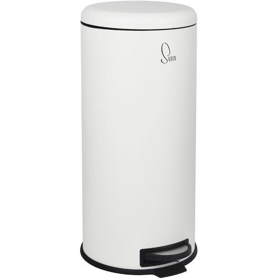 Svita - T30 Poubelle 30Litres Poubelle à pédale Poubelle blanche