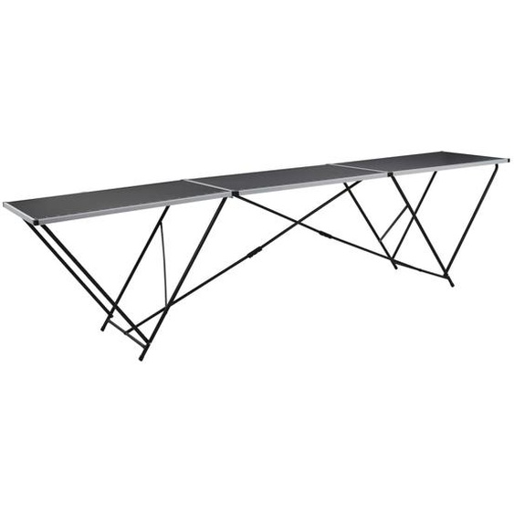 Table à coller pliable MDF et aluminium 300 x 60 x 78 cm