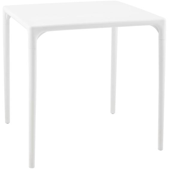 Table à dîner carrée KUIK design blanche - 72x72 cm