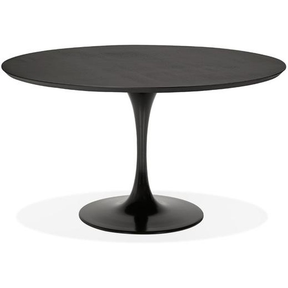 Table à dîner / de bureau ronde design GLOBO noire - Ø120 cm
