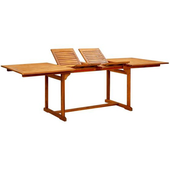 Table à dîner de jardin (160-240)x100x75cm Bois dacacia massif