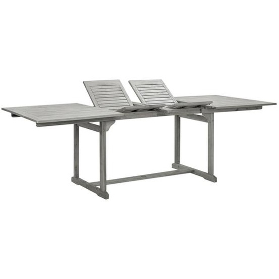 Table à dîner de jardin (160-240)x100x75cm Bois dacacia massif