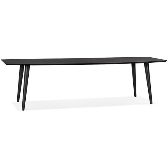Table à dîner extensible CROKUS en bois noir - 170-270x100 cm