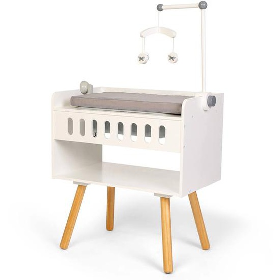 Table À Langer 2 En 1 Pour Poupées Blanc