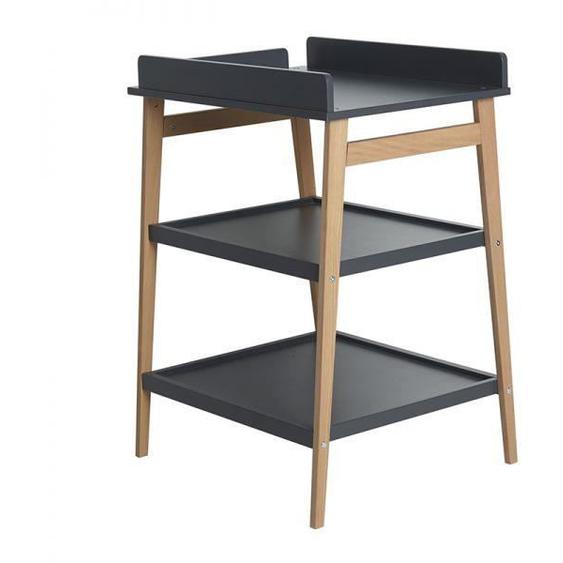 Table à langer - Quax - Hip Moon Shadow/Naturel - Bois - Mixte - Gris - Bébé