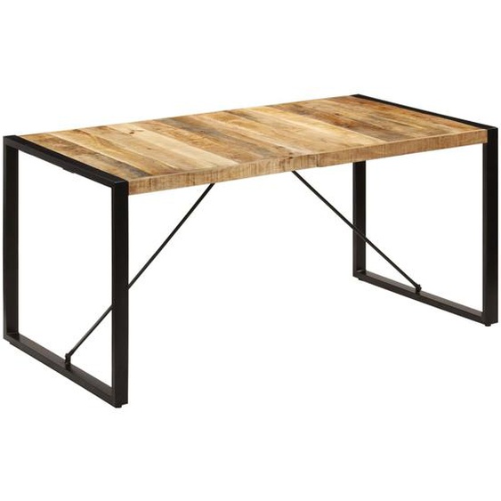 Table à manger 160x80x75 cm bois de manguier massif
