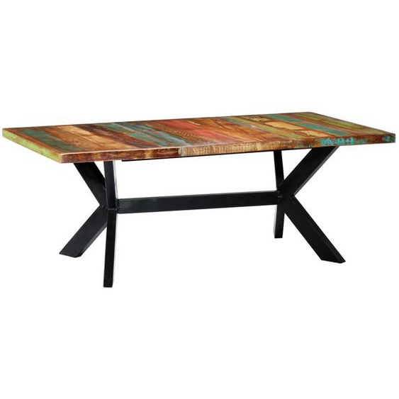 Table à manger 200x100x75 cm Bois de récupération solide