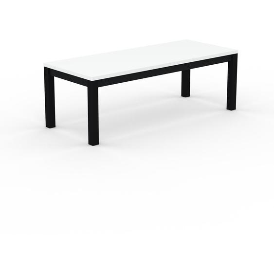Table à manger - Blanc, avec cadre Noir - 220 x 75 x 90 cm, personnalisable