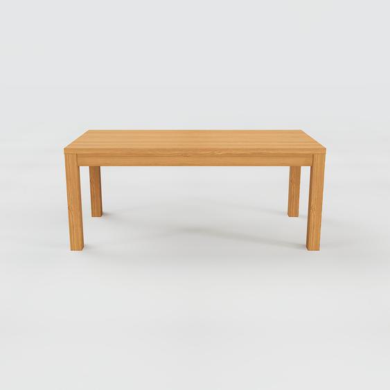 Table à manger - Chêne, avec cadre Chêne - 180 x 75 x 90 cm, personnalisable