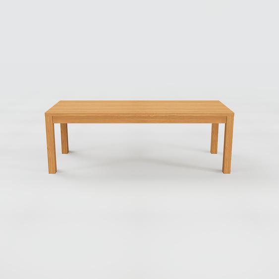 Table à manger - Chêne, avec cadre Chêne - 220 x 75 x 90 cm, personnalisable