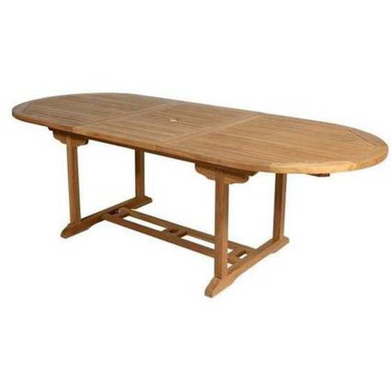 Table à manger de jardin extensible  - Teck - L180-240 cm - BYBLOS II de MYLIA