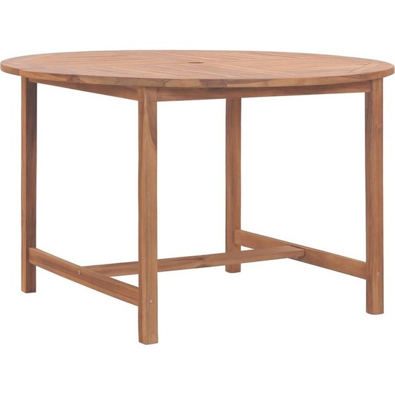 Table à manger de jardin Ø110x75 cm teck massif