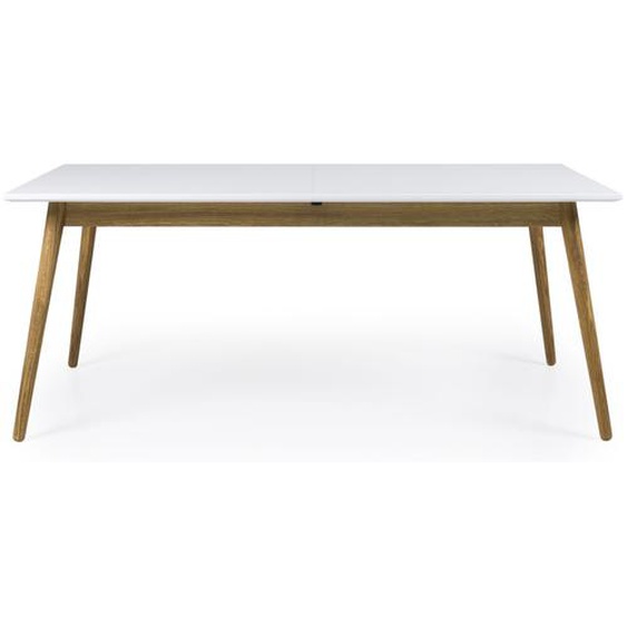 Table à manger extensible en bois 180-240x90cm blanc