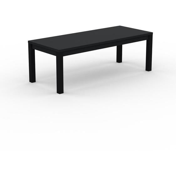 Table à manger - Noir, avec cadre Noir - 220 x 75 x 90 cm, personnalisable