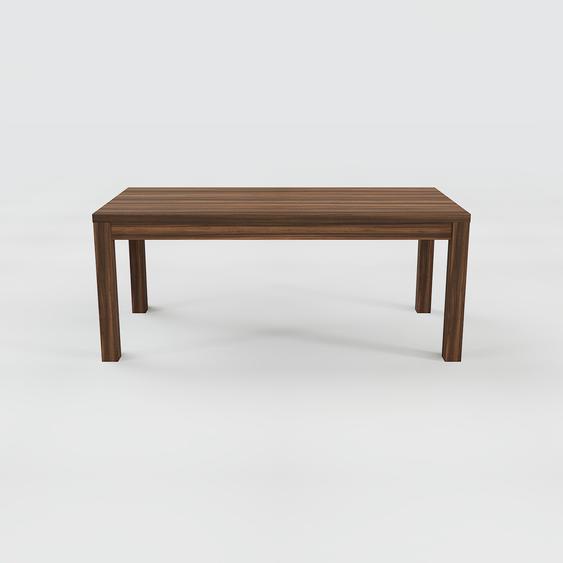 Table à manger - Noyer, avec cadre Noyer - 180 x 75 x 90 cm, personnalisable