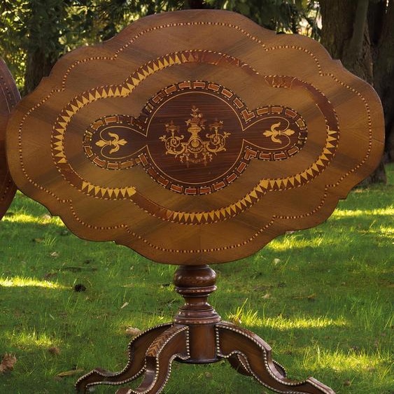 Table à manger ronde Table pliante en bois véritable Tables Meubles italiens Salle à manger Nouveau