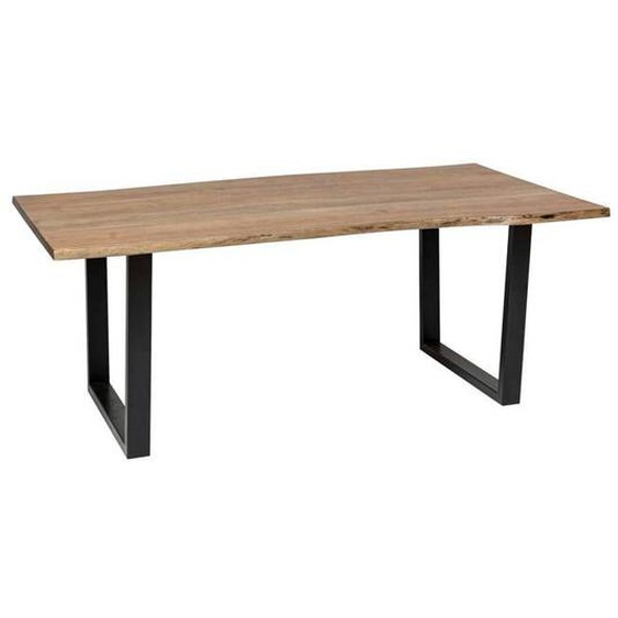 Table à manger - ATMOSPHERA - Skidal - Métal & Acacia - 6 places - Rectangulaire