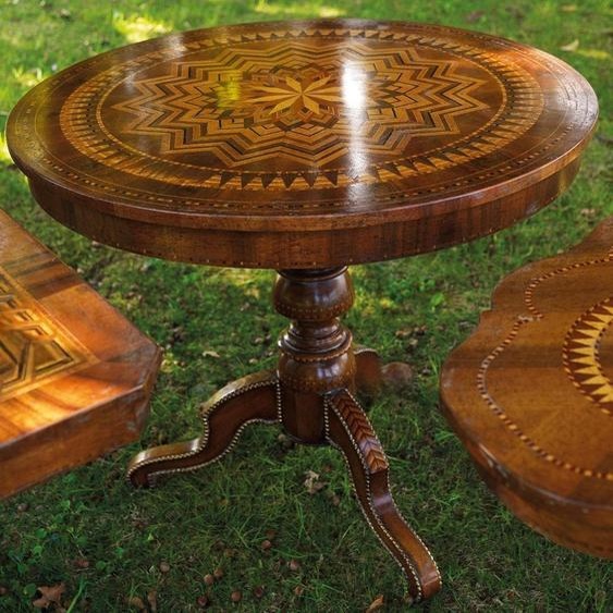 Table à manger Table ronde Salle à manger Salon Garniture Bois Design Tables Rondes Nouveau