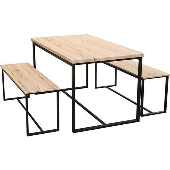 Table à manger - URBAN LIVING - Dock - Bois - Marron - 4 personnes - Contemporain - Design