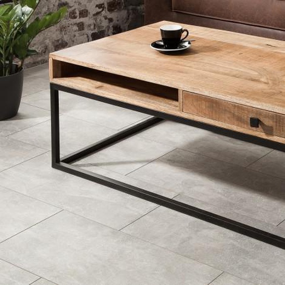 Table basse 1 tiroir bois massif - Jivan