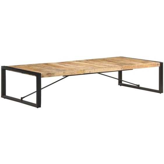 Table basse 180x90x40 cm Bois de manguier rugueux