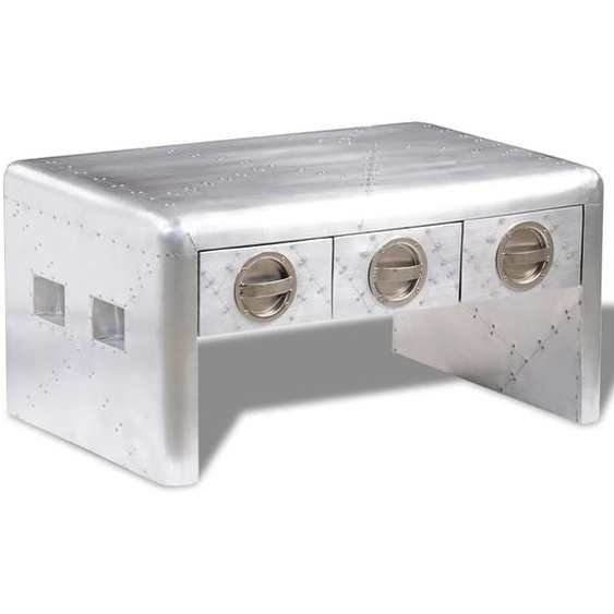 Table basse 3 tiroirs vintage Style daviation