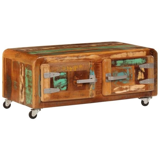 Table basse 85x55x40 cm Vieux bois massif