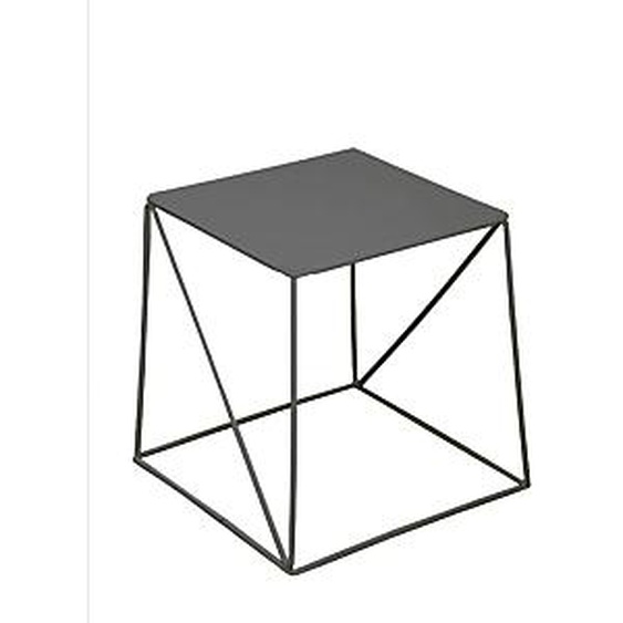 Table basse carrée métal SLIMI CUBO 40 x 40 cm - Noir