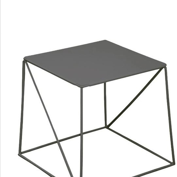 Table basse carrée métal SLIMI CUBO 40 x 40 cm - Noir