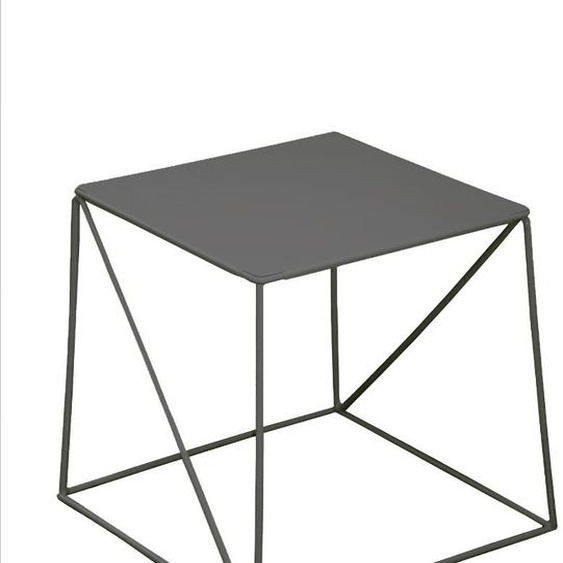 Table basse carrée métal SLIMI CUBO 40 x 40 cm - Noir