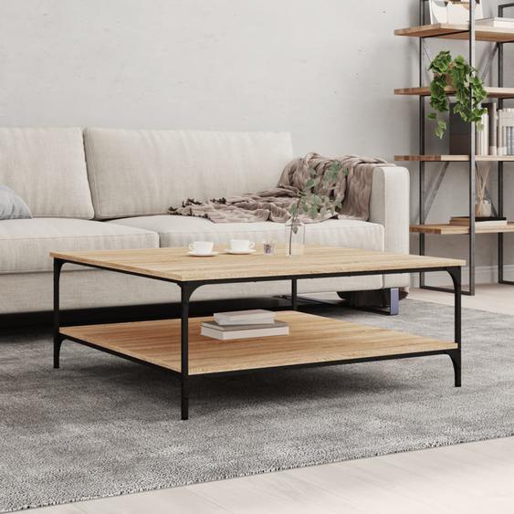 Table basse chêne sonoma 100x100x40 cm bois dingénierie