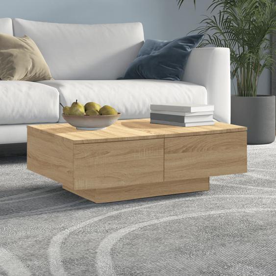 Table basse chêne sonoma 90x60x31 cm bois dingénierie