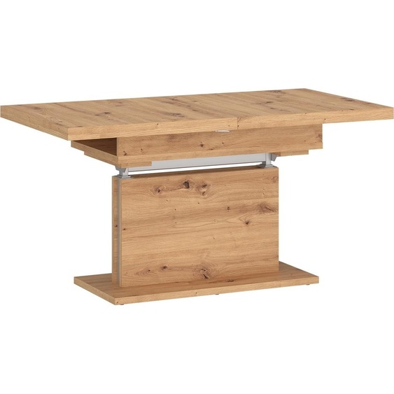 Couchtisch CORTADO ausziehbar bis 150cm, höhenverstellbar bis 74cm, in Artisan Eiche Dekor - 110/150x59/74x70cm (BxHxT)