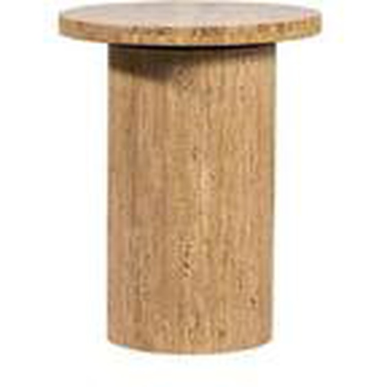 Table basse D.40 cm BOECIA travertin naturel