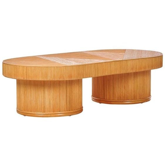 Table basse de jardin AIROLE Rotin Marron