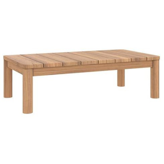 Table basse rectangulaire de jardin en bois de teck massif -  Rendez-Vous Déco