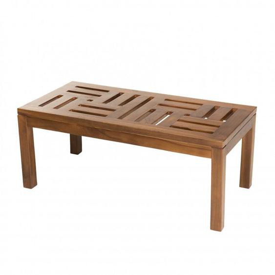 Table Basse De Jardin En Teck troxi 100cm Naturel - Paris Prix Marron