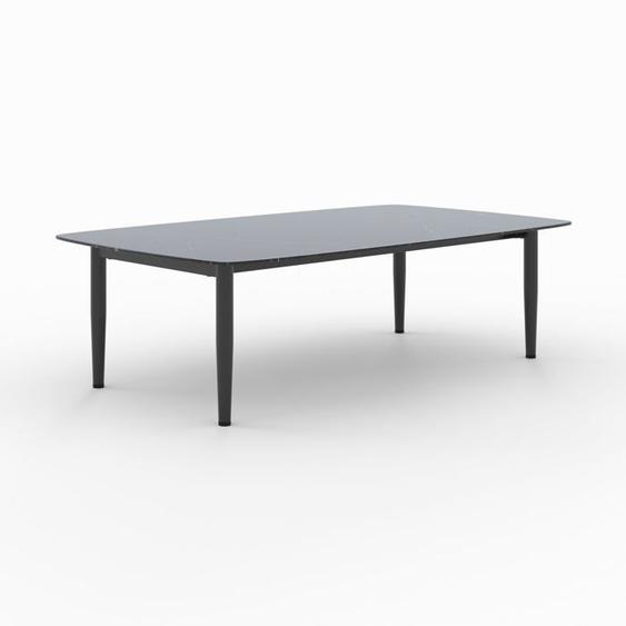 Table basse de jardin en verre effet marbre - Wilo - Rendez-Vous Déco