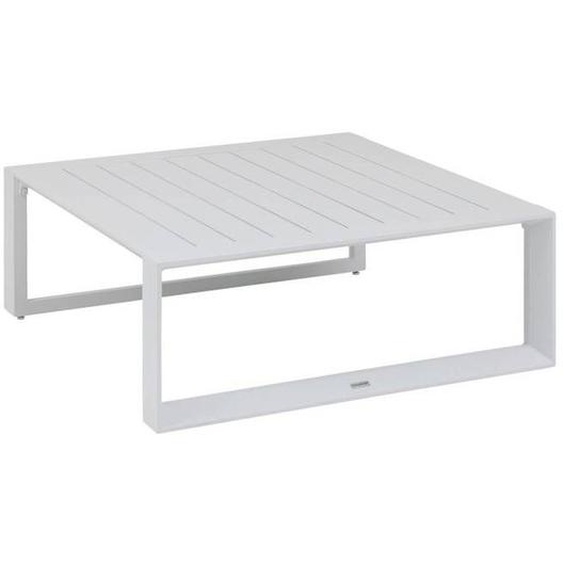 Table basse de jardin - Hespéride - Allure Blanche - Carrée - Blanc - 96,5x37x97 cm