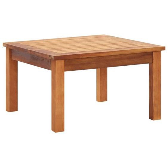 Table basse de jardin - MOTHINESSTO - Vintage - Bois dacacia massif - Finition huilée - 60x60x36 cm