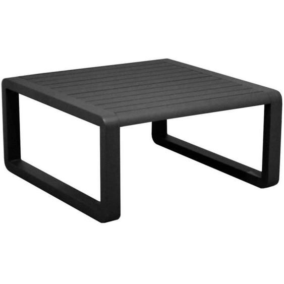 Table basse de jardin - PROLOISIRS - Tonio - Aluminium - 80x80 cm - Coloris Miel