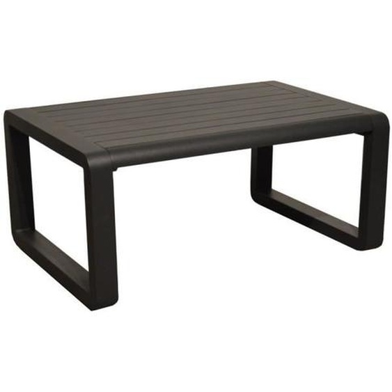 Table basse de jardin rectangulaire - PROLOISIRS - Quenza II - Aluminium - Gris - 90 x 60 x 41 cm