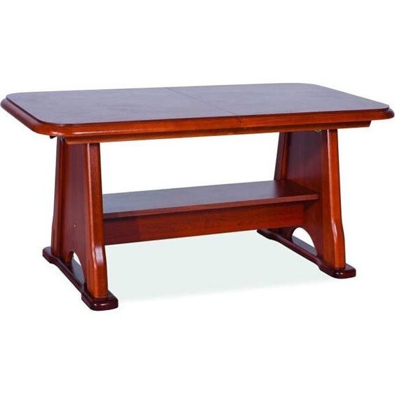 Table basse de salon Beata 130 x 67 x 60 cm, en châtaignier, extensible