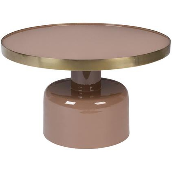 Table basse design en métal D60cm rose