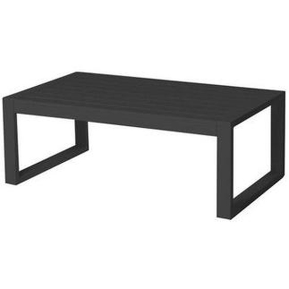 Table basse en Aluminium Gris Anthracite 90 cm - NIHOA - L 90 x l 50 x H 35 cm