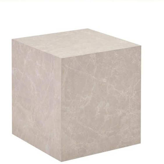 Table basse en marbre HOME DELUXE AMIRI M - 50 x 50 cm - Beige