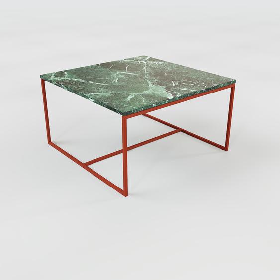Table basse en marbre Vert Guatemala, design contemporain, bout de canapé luxueux et sophistiqué - 81 x 46 x 81 cm, personnalisable