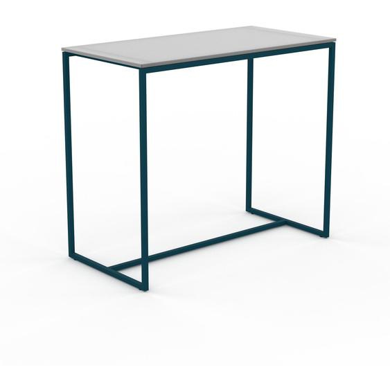 Table basse en Verre clair dépoli, design industriel, bout de canapé raffiné - 81 x 71 x 42 cm, personnalisable